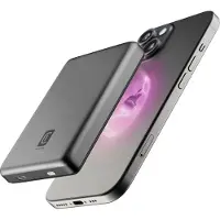 Cellularline Mag Lite 10000, 10000 mAh, Kabelloses Aufladen, Grau