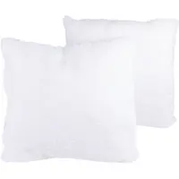 Kenda Sand Fellkissen "Dekokissen Aimee 625 2er-Set", weiß, B:45cm L:45cm, Polyester, Dekokissen_Sitzkissen_Kissenhüllen, Fellkissen, Kissen inkl. Füllung mit flauschigem Stoffbezug