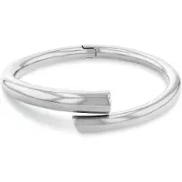 Calvin Klein Armreif "CK SPIRAL", silber (edelstahlfarben), Armbänder, Damen, 17,5cm, Edelstahl, Armreif