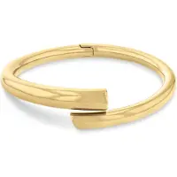 Calvin Klein Armreif "CK SPIRAL", gold (gelbgoldfarben), Armbänder, Damen, 17,5cm, Edelstahl, Armreif