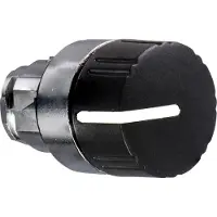 Schneider Electric ZB4BD29 Drehwahlschalter, Frontelement, Harmony XB4, Metall, 22mm, schwarz, 2 Stellungen, rastend