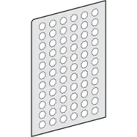 Schneider Electric Bogen m. 66 runden Einlegeschildern, transparent, selbstklebend, neutral ZBY1101