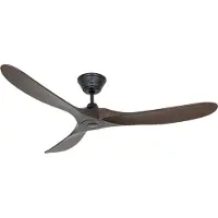 CasaFan Deckenventilator GENUINO schwarz/nussbaum Ø 152 cm leise