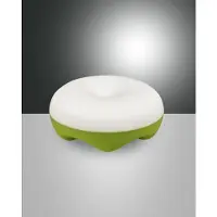 FABAS LUCE LED Akku Tischleuchte Bluma Ø170mm 3.9W Warmweiß Grün dimmbar Akku