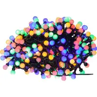 Star Trading LED-Lichterkette Berry Mini mit Timerfunktion bunt