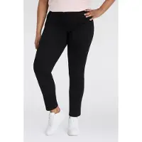Kjbrand 5-Pocket-Jeans "Hose Fanni Skinny", Damen, Gr. 22, K-Gr, schwarz, Denim/Jeans, Obermaterial: 87% Baumwolle, 11% Polyester, 2% Elasthan, eng, Jeans 5-Pocket-Jeans, ideal für schlanke Beine