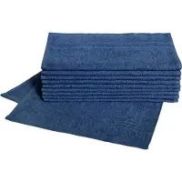 Dyckhoff Gaestehandtuecher "Kristall", blau (marine), B:30cm L:50cm, Frottier, Obermaterial: 100% Baumwolle, Handtücher, Gaestehandtuecher, mit Bordüren