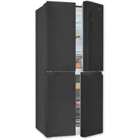Exquisit Multi Door "MD425-150-040C", Energieeffizienz: C, silber (inoxlook, az), B:79cm H:180cm T:70cm, Kühlschränke, Multi Door