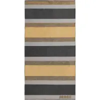 Dyckhoff Saunatuch "Saunatuch SaunaStripe", gold, B:100cm L:200cm, Walkfrottee, Obermaterial: 100% Baumwolle, Handtücher, Saunatuch