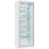 Exquisit Getränkekühlschrank "GKS350-1-GT-280D weiss", 320 L Volumen, Getränkekühlschrank mit Glastür, LED