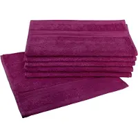 Dyckhoff Gaestehandtuecher "Siena", rot (vino), B:30cm L:50cm, Frottier, Obermaterial: 100% Baumwolle, Handtücher, Gaestehandtuecher, mit Bordüre