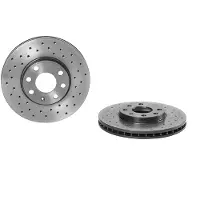 Brembo Bremsscheibe 09.7628.1X, vorne, gelocht, belüftet, perforiert, 1 Stück