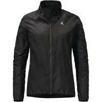 Schöffel Outdoorjacke SCHÖFFEL "Jacket Style Cannobio WMS", Damen, Gr. 34, 9990, schwarz, Oberstoff: 100% Nylon. (Coating: Polyurethan), regular fit, hoch geschlossener Ausschnitt, Jacken Outdoorjacke