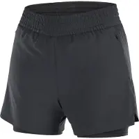 Salomon - Shorts mit integriertem Sitzgurt – Damen / Frau – Shkout C 2In1 Shorts 4" W - Shkout C 2In1 Shorts 4" W Deep Black für