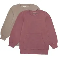 Minymo Sweatshirt "Rundhalspullover MISweatshirt", Mädchen, Gr. 128, rot (apple butter), Obermaterial: 60% Baumwolle CO. 40% Polyester PES., Blusen Sweatshirt