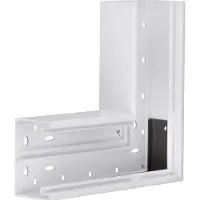 Hager BR6510057035 Flachwinkel aus Grundprofil zu BR 68x100mm Oberteil 80mm in lichtgrau