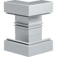Hager BRA652103BELN Außeneck aus Grundprofil zu BRA 68x210mm Oberteil 120mm aus alu natureloxiert