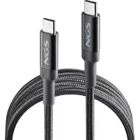 NGS KNOT 65W-3, 3 m, USB C, USB C, USB 2.0, 0,48 Gbit/s, Schwarz