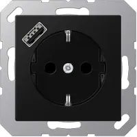 JUNG SCHUKO Steckdose mit USB Typ A A1520-18ASWM (A1520-18ASWM)