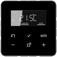 JUNG TRDCD1790SW LB-Management Raumthermostat-Set, Serie CD, schwarz TR D CD 1790 SW