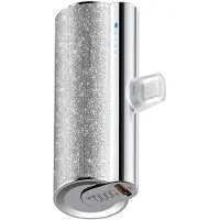 Veger Powerbank 5.000 mAh mit integriertem Typ C PD QC3.0 2.4A 12W PlugOn Anschluss (W0573) silber
