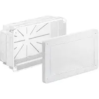 Kaiser 1092-27 Unterputz Universal-Einbaugehäuse, 240 x 142 x 102 mm, mit Mineralfaserplatte 109227 - 10 Stück