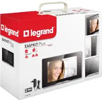 Legrand , EASYKIT Plus Video-Innenstelle, 7"-Hochglanz-Farbmonitor, Sensortasten,