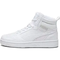 Puma Sneaker "REBOUND V6 MID JR" knöchelhoch, retro-inspiriertes Design, mit SOFTFOAM+ Dämpfung