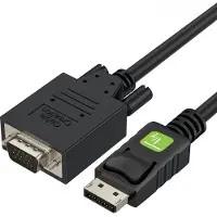 Techly EFB ICOC-DSP-V-030 DisplayPort auf VGA Konverterkabel, schwarz, 3 m ICOCDSPV030
