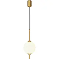 Maytoni DECORATIVE LIGHTING LED-Pendelleuchte The Sixth Sense Messing Glas Metall 400 LM 3000K Für Wohnzimmer , Küche , Schlafzimmer , Esszimmer , Büro