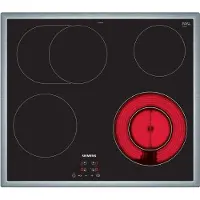 Siemens iQ300 ET645BNA1E, Schwarz, Integriert, 60 cm, Keramik, 4 Zone(n), 4 Zone(n)