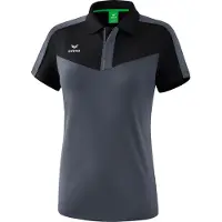 Erima Squad Poloshirt 38 schwarz/slate grey