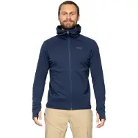 Bergans - Rabot Merino Tech Midlayer Hoodie - Merinohoodie Gr L blau