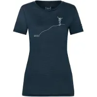 Super.natural W Bergglück Tee blueberry/feather grey (W87) S