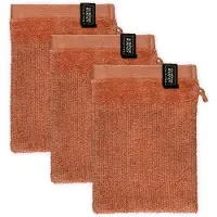 Schöner Wohnen Waschhandschuh "Sense", braun (rost), B:16cm L:21cm, Frottee, SCHÖNER WOHNEN-KOLLEKTION, Handtücher, Waschhandschuh, mit Velourborte, hautschmeichelnde Airtouch Qualität, super weich