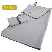 Dyckhoff Sporthandtuch "Mikrofaser Sporttuch", grau, B:80cm L:180cm, Microfaser, Obermaterial: 90% Polyester, 10% Polyamid, Handtücher, Sporthandtuch, auch als 2er Set erhätlich