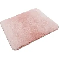 Wecon Home Badematte BASICS "Luuk WB-2705", rosa, H:25mm, Polyester, Badematten, Badematte, trendiger Farbverlauf, waschbar, weicher Badezimmerteppich