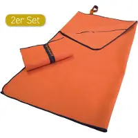 Dyckhoff Sporthandtuch "Mikrofaser Sporttuch", orange (papaya), B:60cm L:120cm, Microfaser, Obermaterial: 90% Polyester, 10% Polyamid, Handtücher, Sporthandtuch, auch als 2er Set erhätlich