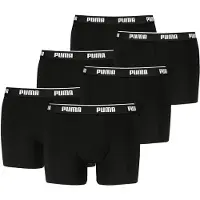 Puma Herren Boxershorts Organically 6er Pack Black / Black - XL
