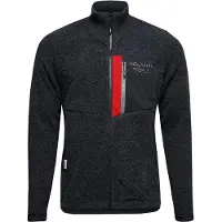 Maloja Fleecejacke SilberahornM (Stehkragen, Brusttasche) schwarz/grau Herren