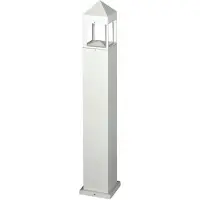 Albert 682016 Pollerleuchte Typ Nr. 2016 - Farbe: weiß, für 1 x QT-DE 80 W, R7s