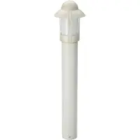 Albert 672025 Pollerleuchte Typ Nr. 2025 - Farbe: weiß-gold, für 1 x Lampe, E27