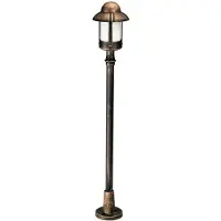 Albert 654141 Wegeleuchte Typ Nr. 4141 - Farbe: braun-messing, für 1 x Lampe, E27