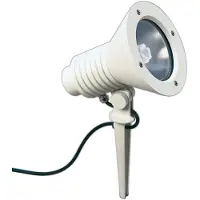 Albert 682183 Spießstrahler Typ Nr. 2183 - Farbe: weiß, für 1 x Lampe 15 W, E27