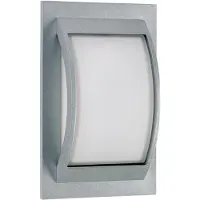 Albert Außenlampe Square Curved 30 cm grau