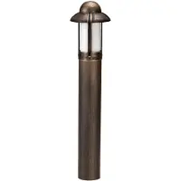 ALBERT LEUCHTEN 652025 Pollerleuchte Typ Nr. 2025 - Farbe: braun-messing, für 1 x Lampe, E27