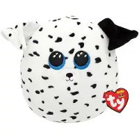 TY Toys Squish a Boo Dog Fetch, 20 cm, Weiß