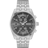 BOSS Skytraveller Herrenuhr silber Edelstahl HB1514151