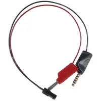 AccuCell Akkuladekabel passend für Handlampe Acculux HL25EX mit 4mm Sicherheitsstecker