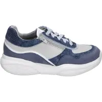 Xsensible SWX11 Damen Halbschuh Stretchleder,Denim Combi Bequemer Halbschuh - Damenschuhe Bequeme Schnürschuhe, Blau, leder (stretchleder)